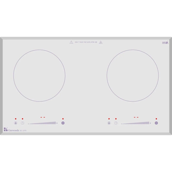 GARWOODS 樂思 EC2978 PL 70cm 雙頭電磁爐 2800W 晶白玻璃