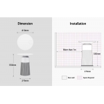 LG AF20CREAM PuriCare™ AeroFurniture 忌廉白 空氣清新茶几