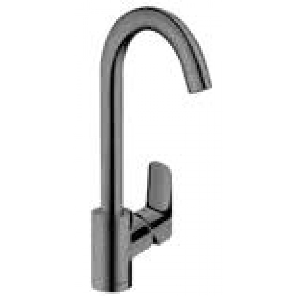 Hansgrohe 71835330 Logis M31 單把手廚盆水龍頭 260 (拋光黑鉻)