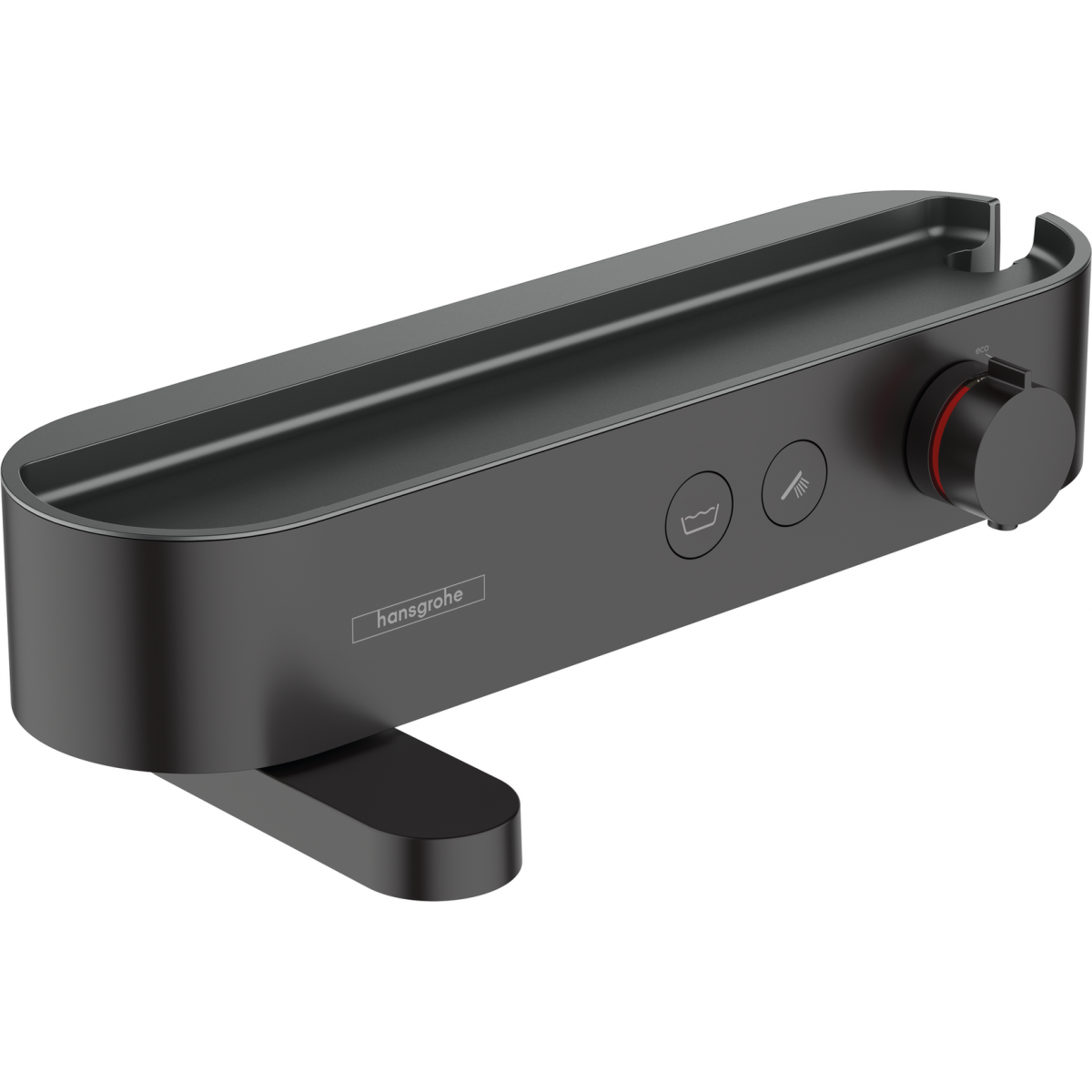 Hansgrohe 24340670 恆溫浴缸淋浴龍頭 (附置物平台, 啞光黑)