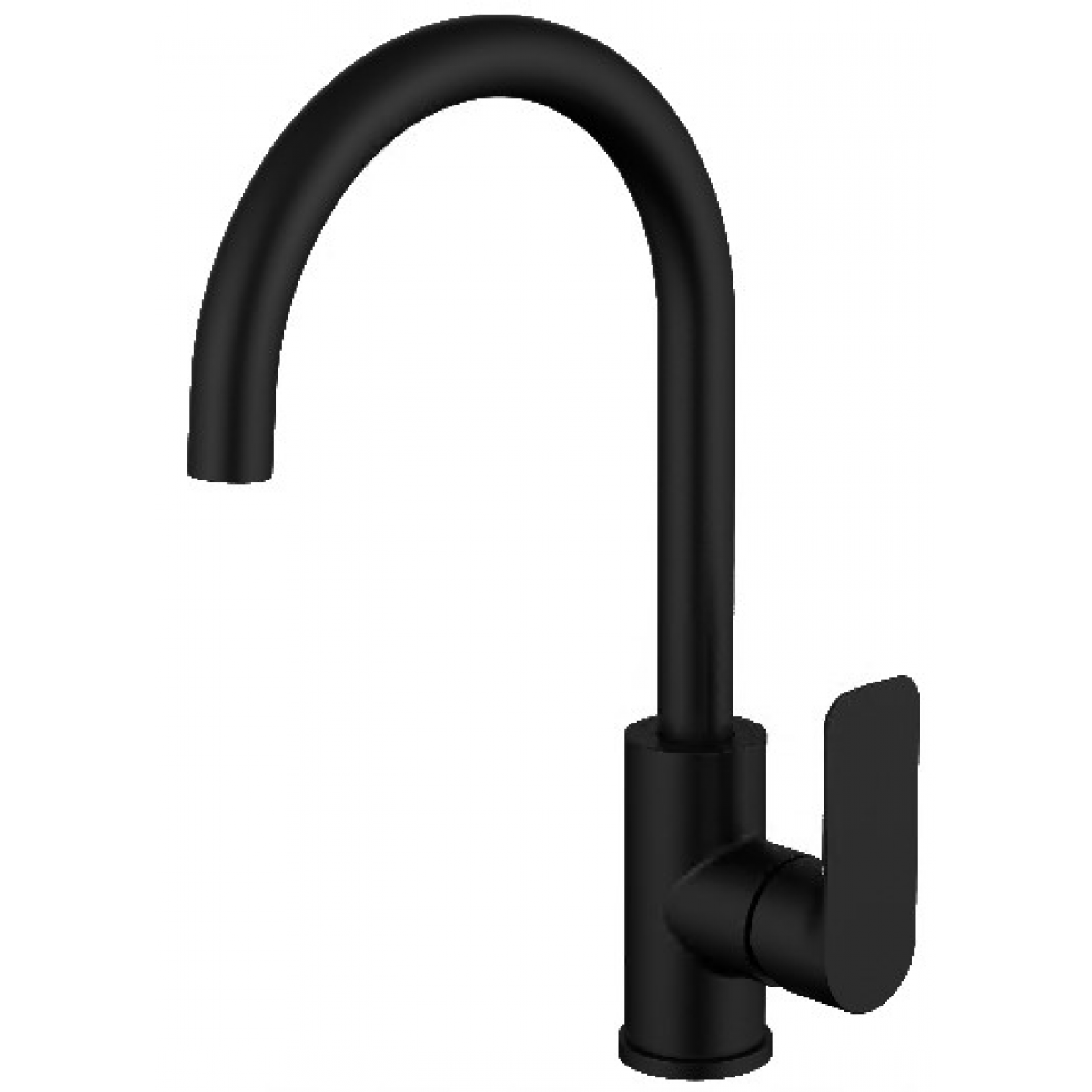 Goboss 301.15單控廚房水槽龍頭 (啞黑色)：時尚啞黑，易於操作