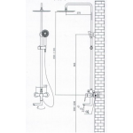 Goboss GB801.17雨淋連手提花灑組合 (啞黑+槍黑色)：時尚設計，多功能淋浴