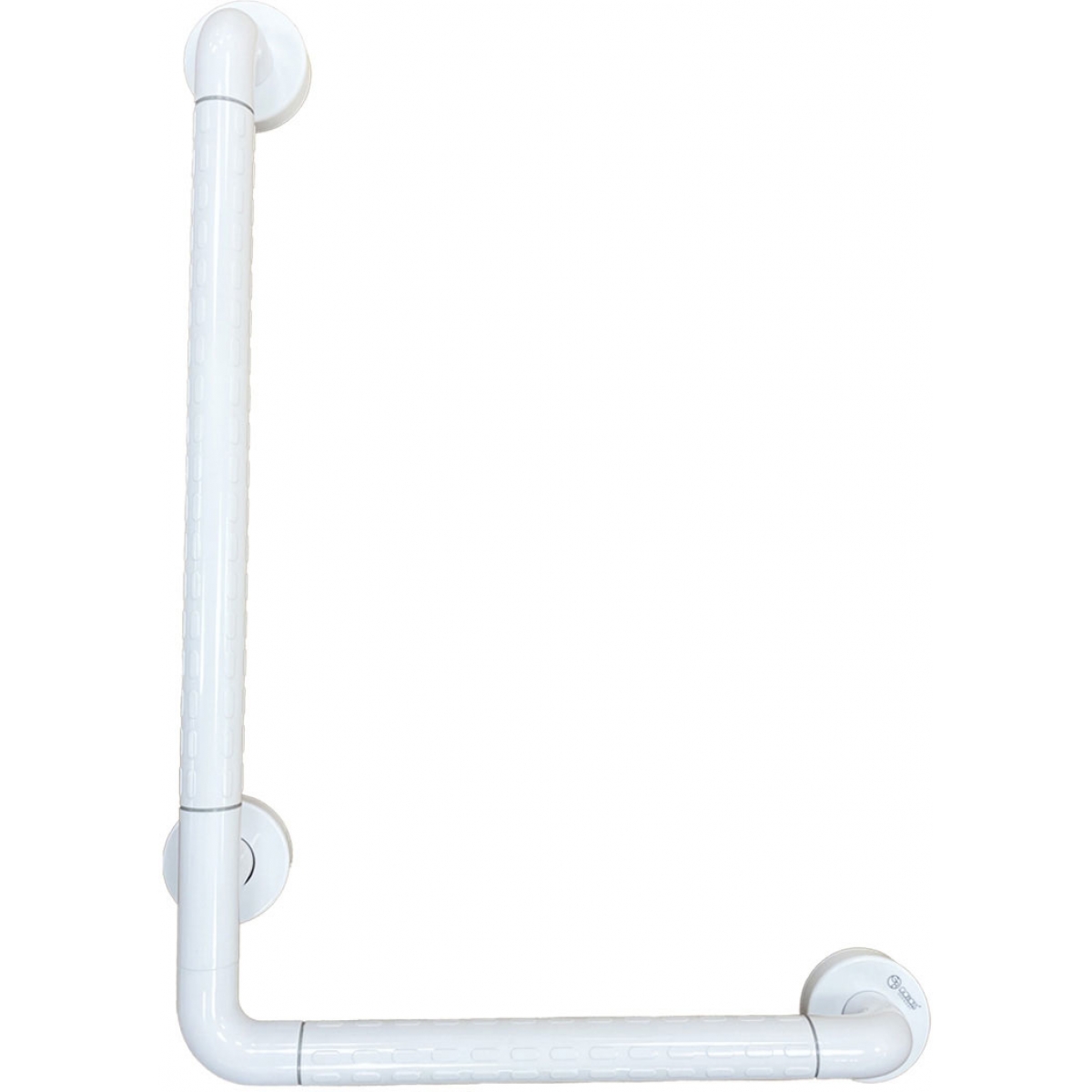Goboss E125 L型鋼管防滑扶手 (白色包膠)：防滑設計，可左右安裝
