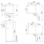SMEG FAB28ROR5 50年代復刻雪櫃 266L 橙色 一級能源