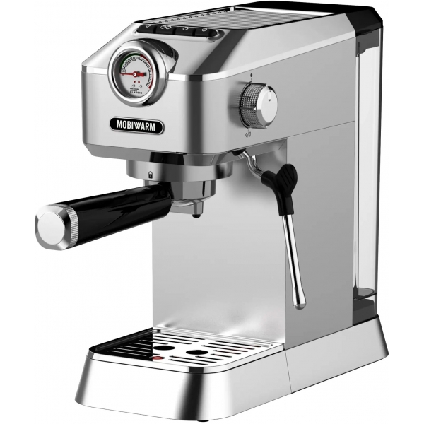 Mobiwarm 美意牌 MWCMI03-S 半自動意式咖啡機 (15巴泵壓/1.2L水箱)