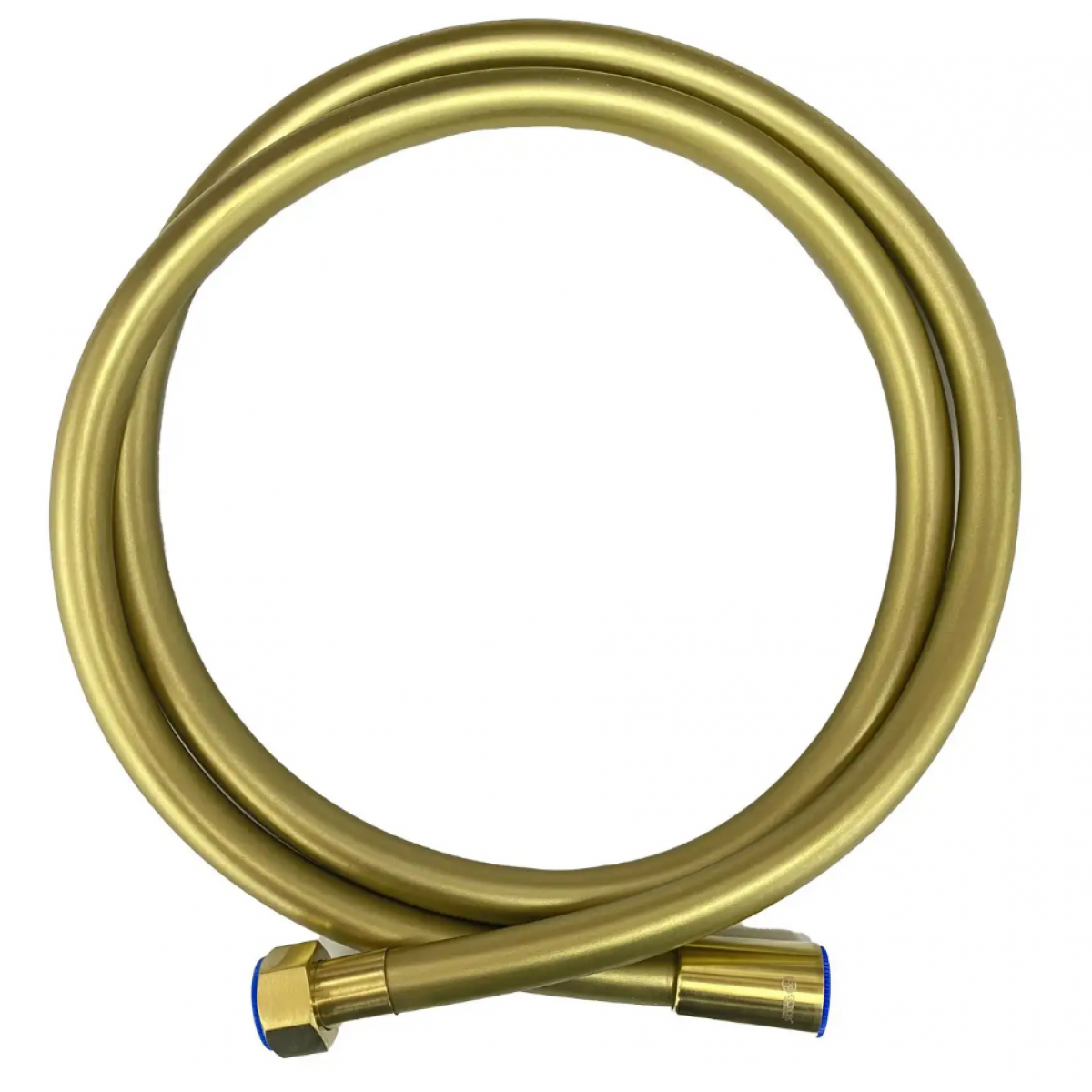 Goboss W033-150-07 自轉360°拉絲金色軟膠花灑管 (1.5米)