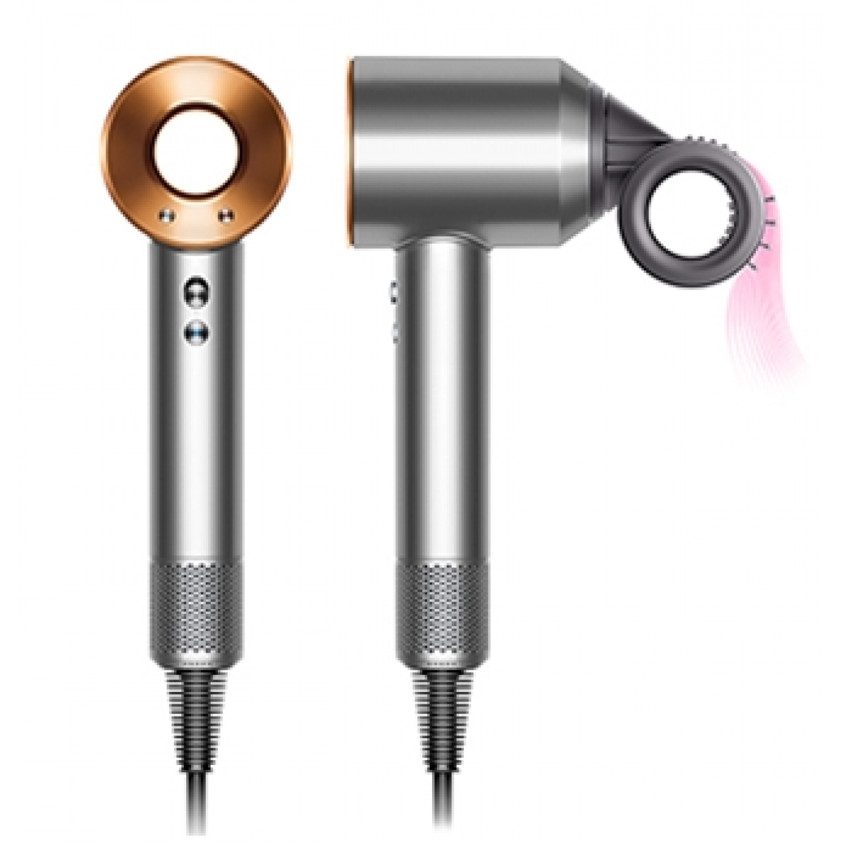 Dyson Supersonic™ 風筒 HD15 銀銅色：智能熱控、V9摩打、二合一風嘴
