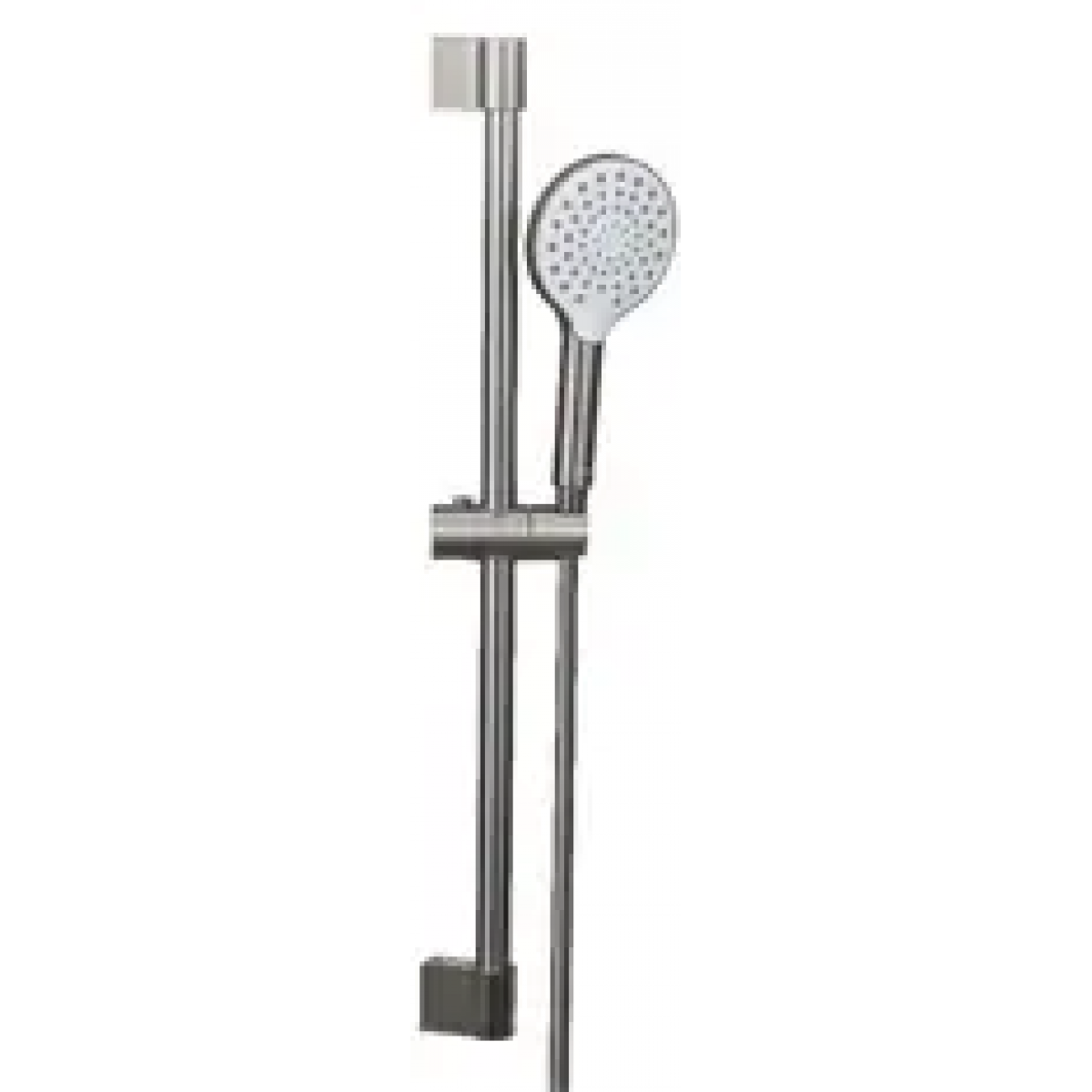 Goboss GB-8803-04 3速按鈕花灑頭連花灑柱套裝 (槍黑色)