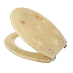 Goboss S-015 水晶廁板 (淺黃色 沙+貝殼)