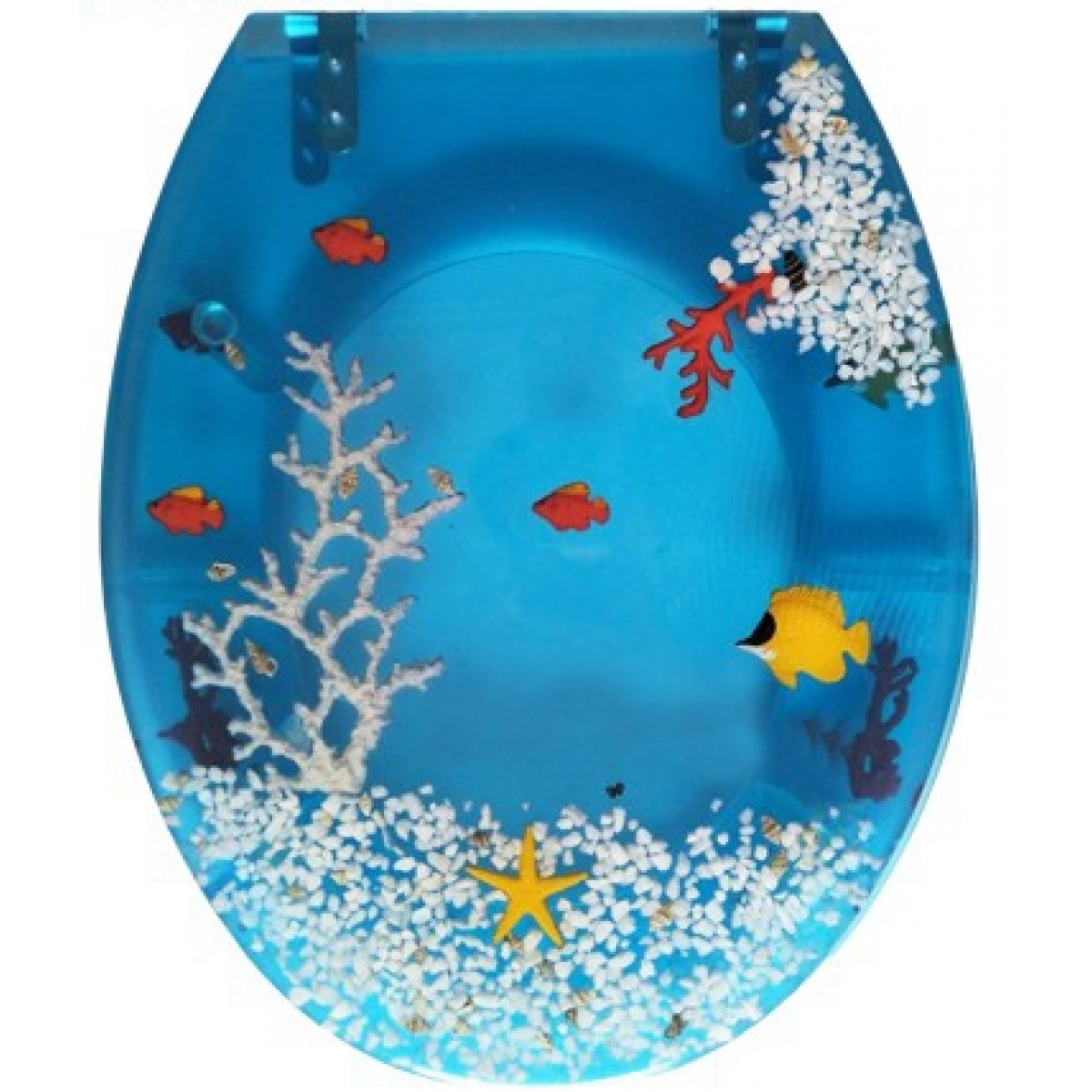 Goboss S-006 淺藍色水晶廁板 (珊瑚)