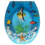 Goboss S-003 水晶廁板 (淺藍透明神仙魚)