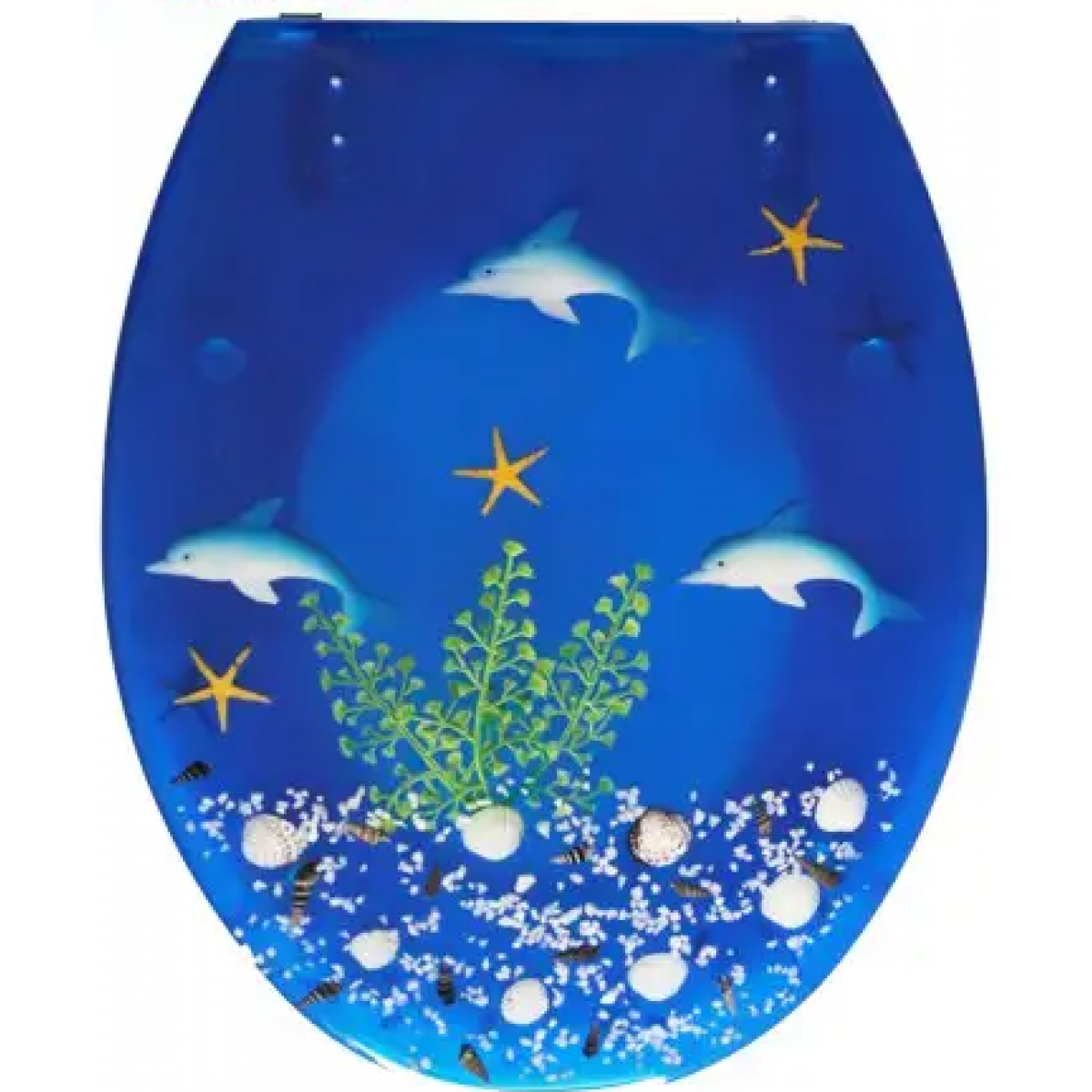 Goboss S-001 深藍色水晶廁板 (海豚)