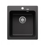 Blanco 525222 NAYA 45 花崗岩石盆 檯面/檯底 單星盆 (瀝青色 Anthracite) (465 x 510mm)