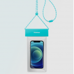 Momax SR25C 便攜掛帶電話防水袋 (湖水藍色)