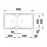 Blanco 511926 Tipo XL 9 不銹鋼檯面雙槽盤