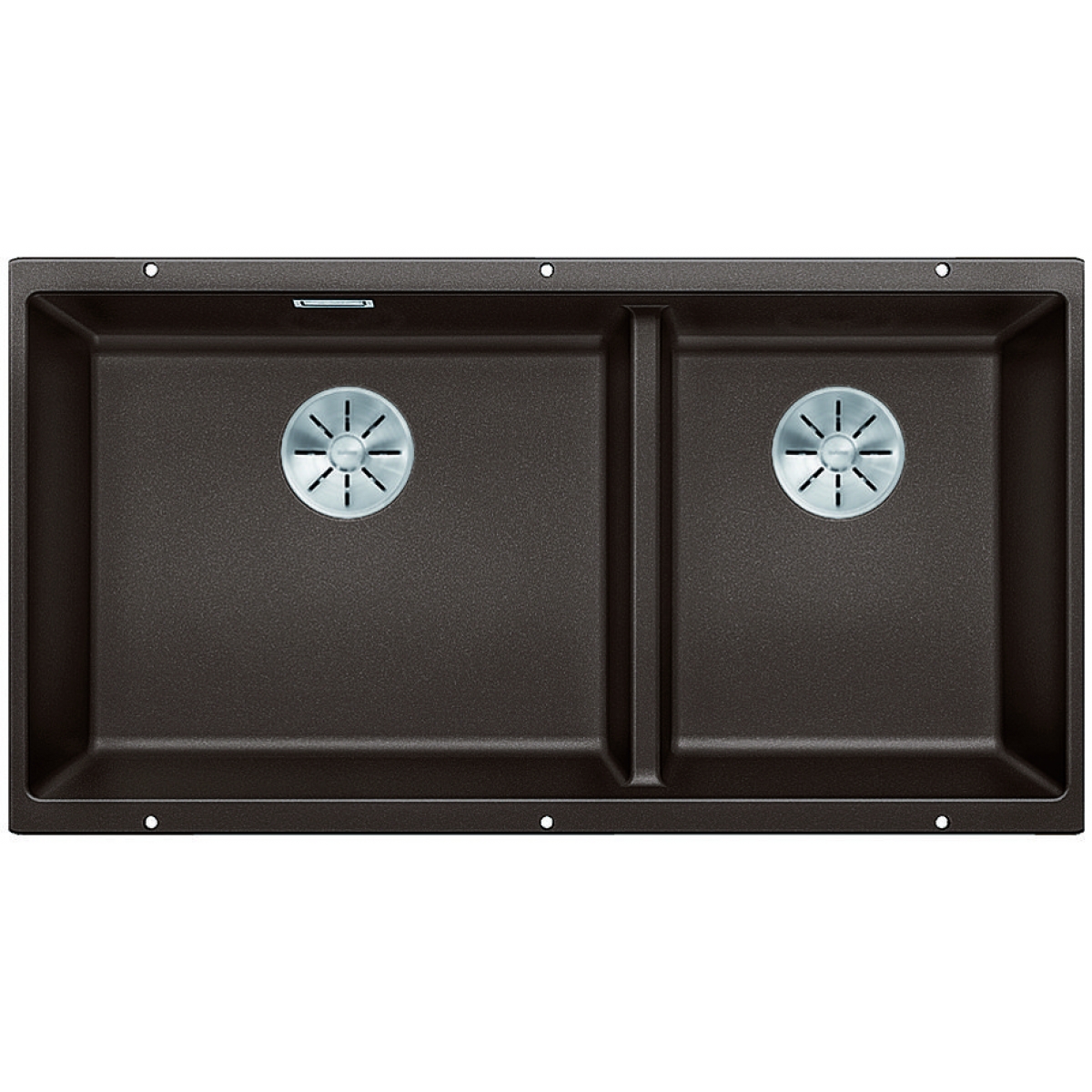 Blanco 523593 Subline 480/320-U 雙盆槽盤 (咖啡色)
