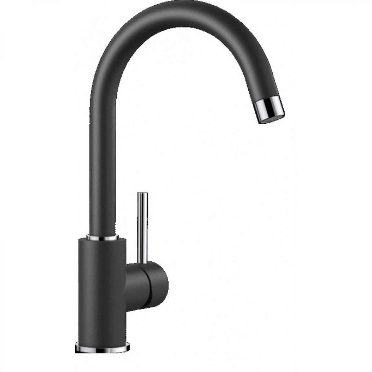 BLANCO MIDA (519415) 炭灰色廚房水龍頭 - 360°旋轉、單桿式設計