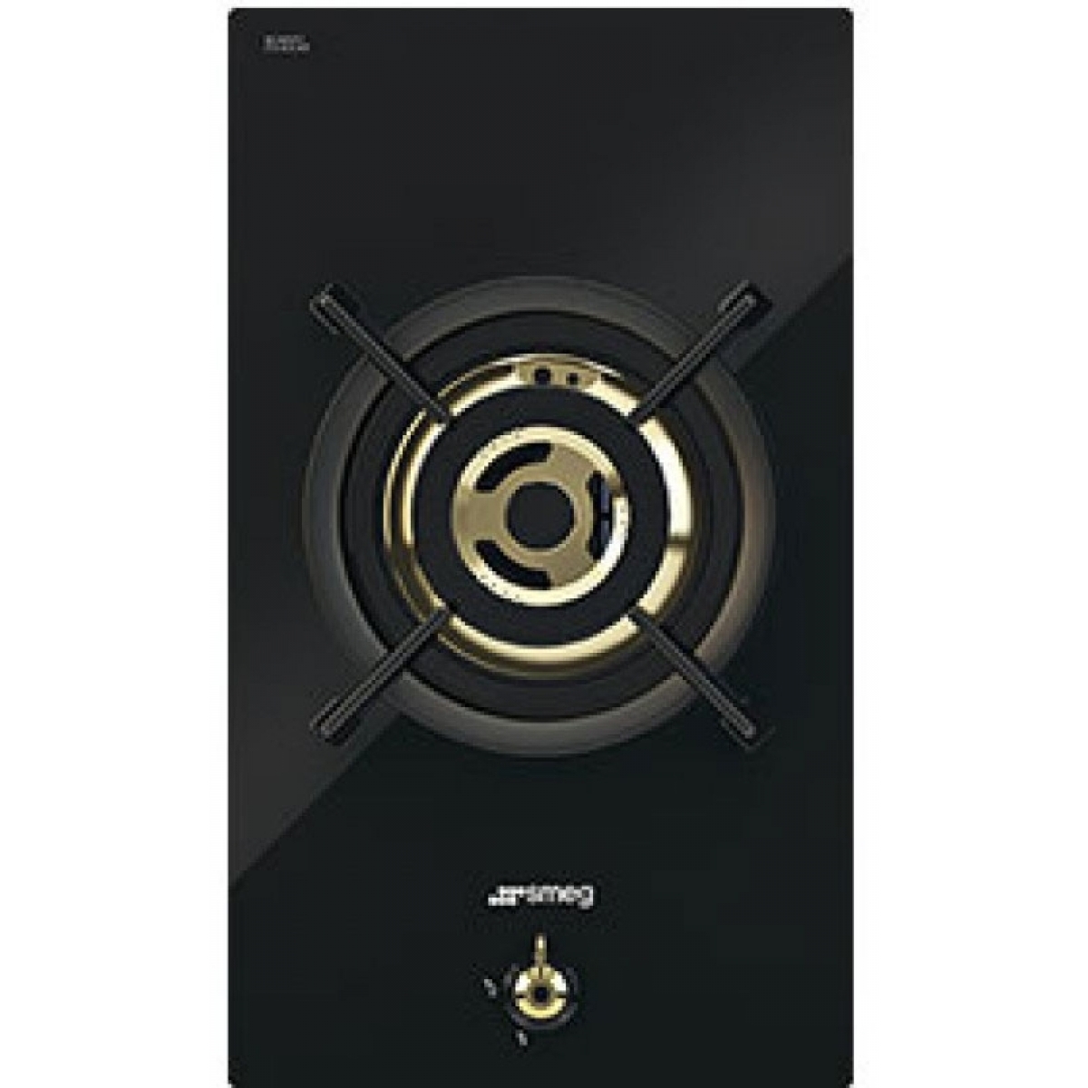 SMEG PC31GNOHK 30cm 嵌入式單頭煤氣煮食爐 - 5.3kW超高速黃銅爐頭