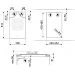 SMEG PC31GNOHK 30cm 嵌入式單頭煤氣煮食爐 - 5.3kW超高速黃銅爐頭