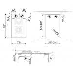 SMEG PC32GNOHK 30厘米嵌入式煤氣爐：Classica系列，意大利製造