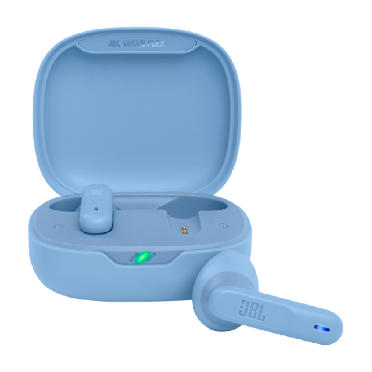 JBL Wave Flex 真無線耳機 (藍色) - 12mm動態驅動、IP54防潑水、開放式