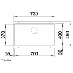 Blanco Etagon 700-U 廚房昇盤 (炭石灰色 Rock Grey) - 產品型號: 525168