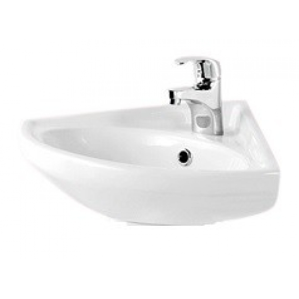 Huida H1245 500x395mm 掛牆角盆 - 陶瓷、白色