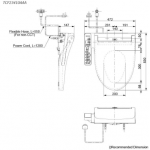 TOTO TCF23410AAA 智能廁板 - 自動除臭、加熱座椅、EWATER+消毒