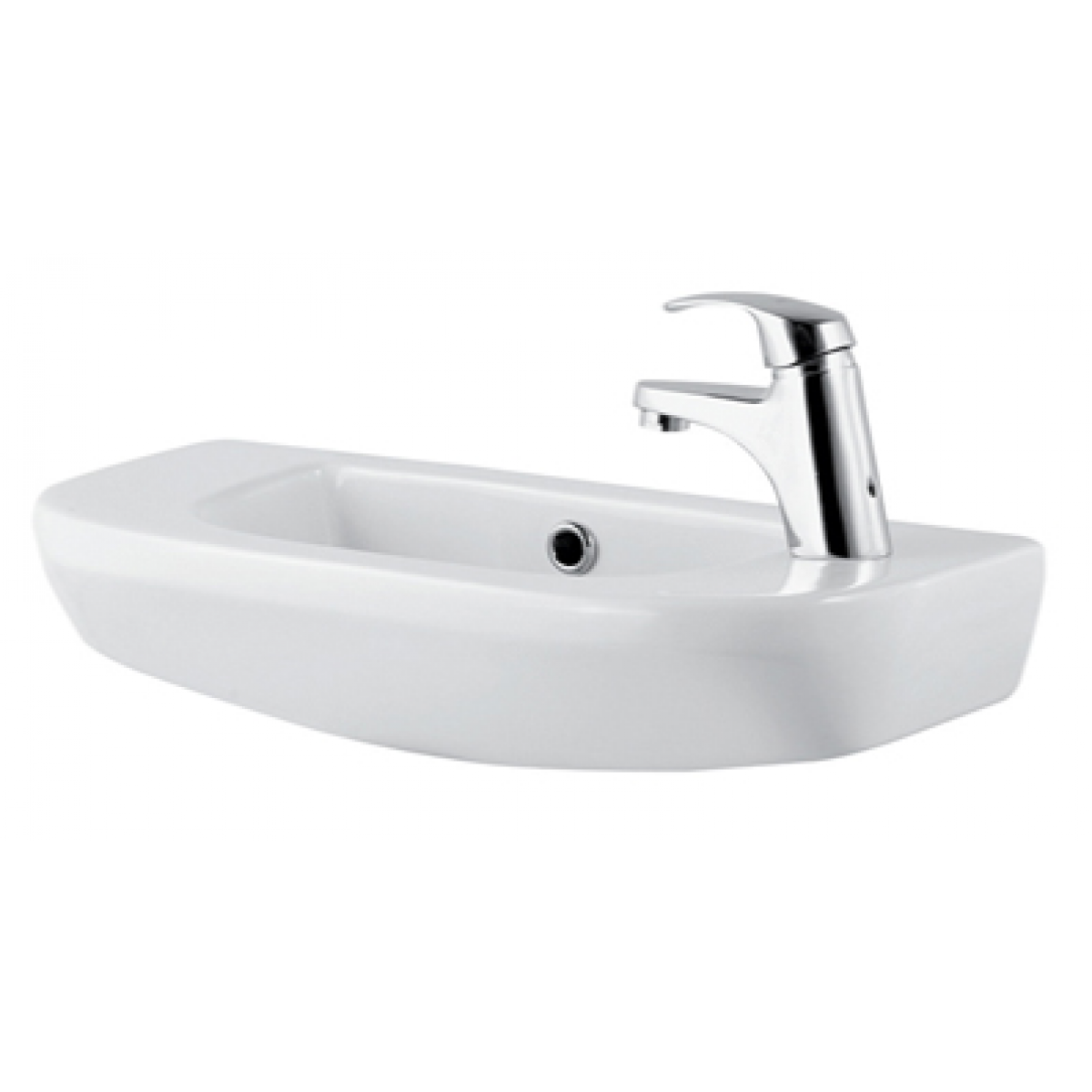 Huida H1263 500x220mm 掛牆面盆 - 陶瓷、白色、輕巧設計