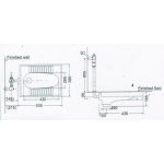 Huida H0829 蹲廁 (不帶存水彎) - 535x390x185mm