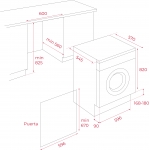 Teka 德格 LSI51481 嵌入式洗衣乾衣機 8公斤洗/5公斤乾