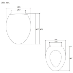 Kohler K-22756K-0 PARLIAMENT 緩降薄廁板