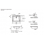 Kohler K-21058K-HB1 Brazn 長方形台下式面盆 (霧面黑)