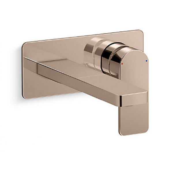 Kohler PARALLEL 玫瑰金單把手掛牆式面盆龍頭面板及閥芯套裝