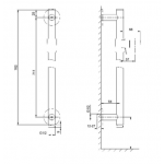 Kohler Stillness® K-2738T-CP 80厘米可直接進水支架