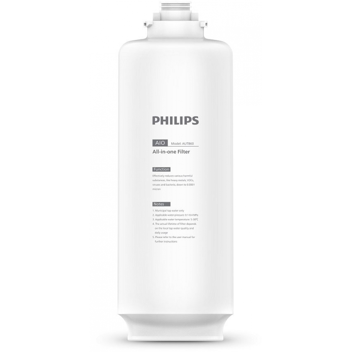 PHILIPS AUT860 飛利浦 600加侖 RO櫥下式加熱淨水器專用複合濾芯