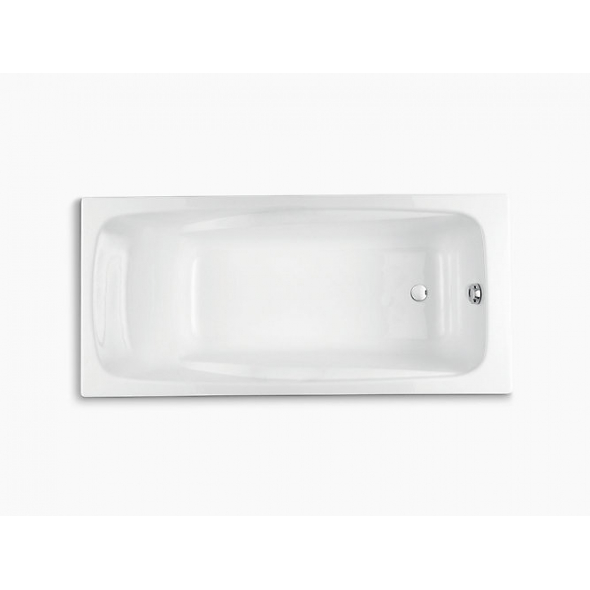 Kohler Repos 1.7米嵌入式鑄鐵浴缸 + 浴缸扶手 (K-18201T-0+ K-8598T-CP)