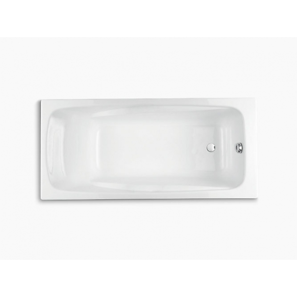 Kohler Repos 1.7米嵌入式鑄鐵浴缸 + 浴缸扶手 (K-18201T-0+ K-8598T-CP)