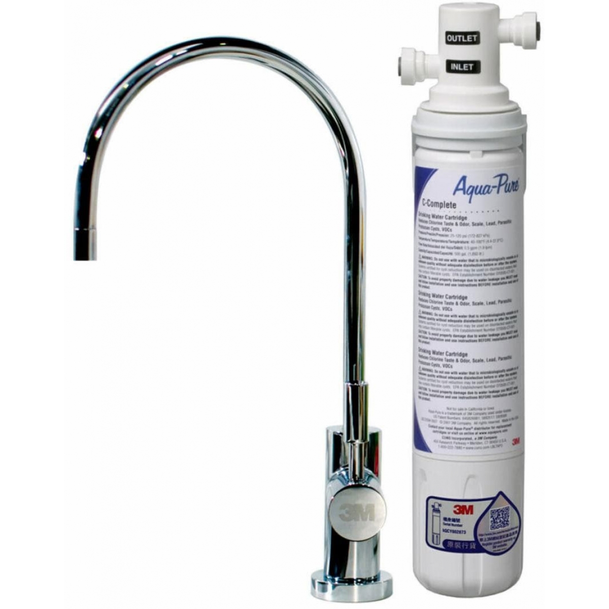 3M 全效型濾水系統 AP Easy Complete + 獨立LED水龍頭 ID1