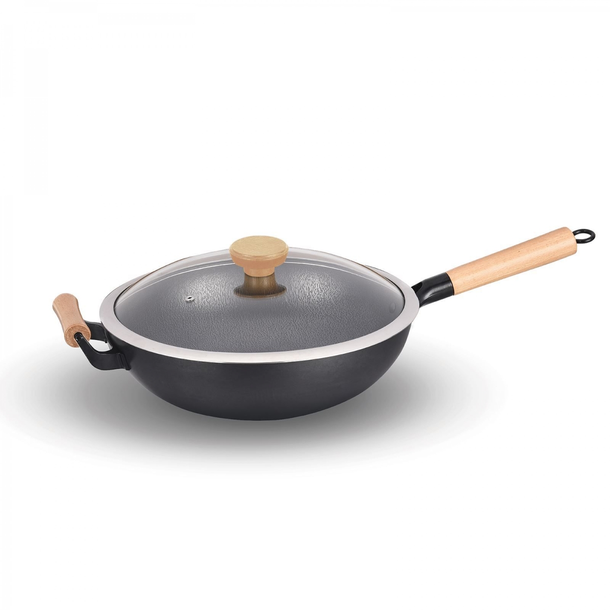 JNC JNC-IWK32 32cm岩紋純鐵鑊 (無塗層/物理不粘鍋/含鐵離子)