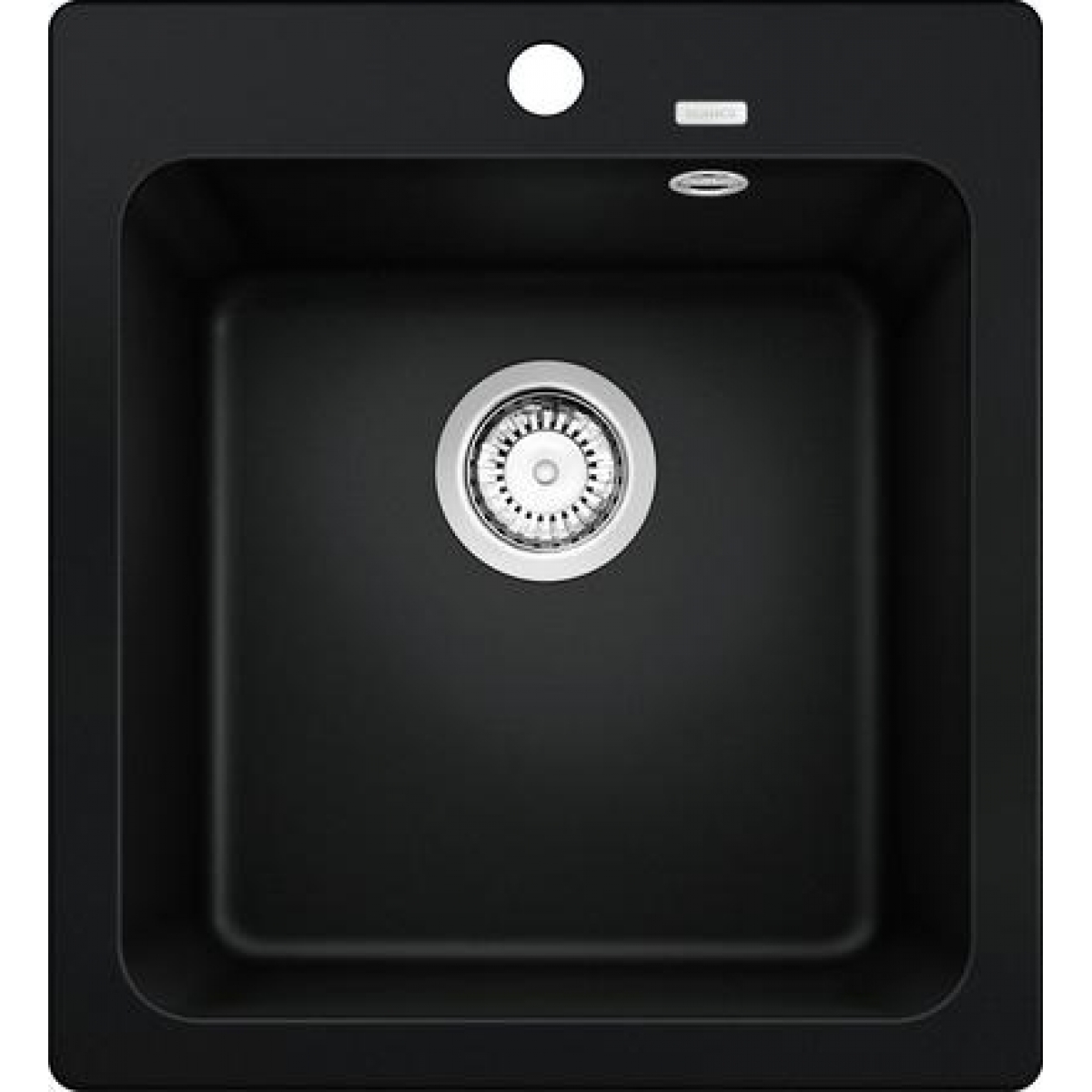 Blanco NAYA 45 黑色花崗岩石單星盆 (防刮/抗菌/可嵌入/檯底安裝)