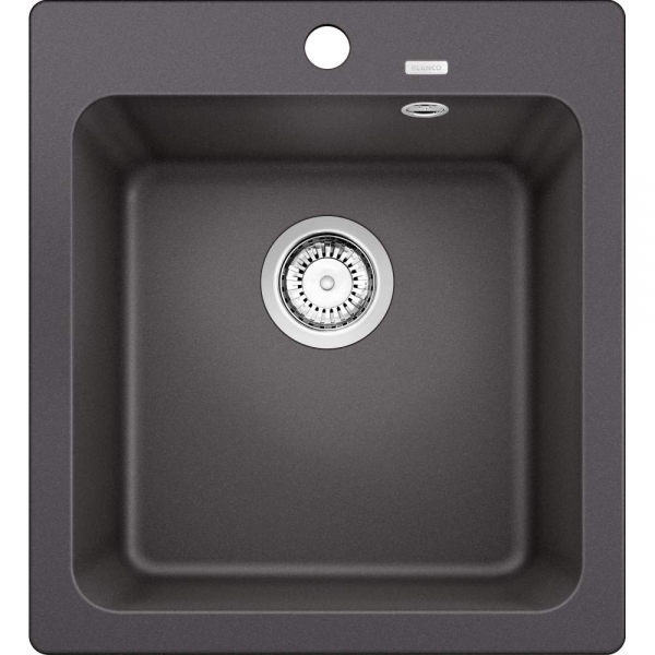 Blanco NAYA 45 炭石灰色花崗岩石單星盆 (防刮/抗菌/可嵌入/檯底安裝)