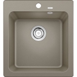 Blanco 526576 NAYA 45 花崗岩石盆 檯面/檯底 單星盆 (巧克力色 Tartufo) (465 x 510mm)