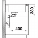 BLANCO NAYA 8 碳灰色 SILGRANIT 花崗岩合成雙槽鋅盤