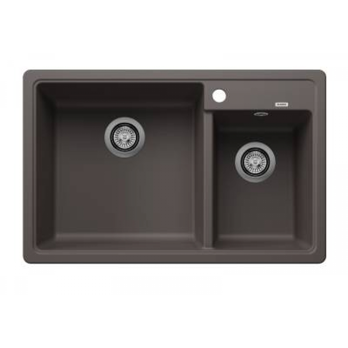 BLANCO LEGRA 8(527272) 花崗岩雙槽鋅盤 | SILGRANIT™材質 | 火山灰 | 德國製造