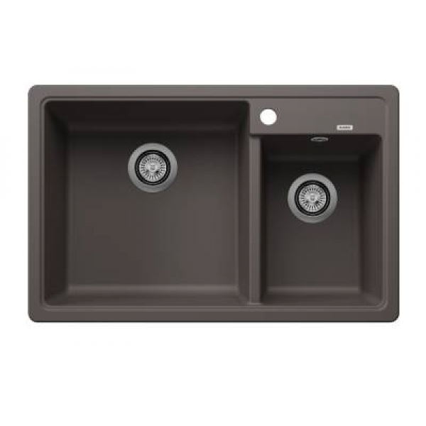 BLANCO LEGRA 8(527272) 花崗岩雙槽鋅盤 | SILGRANIT™材質 | 火山灰 | 德國製造