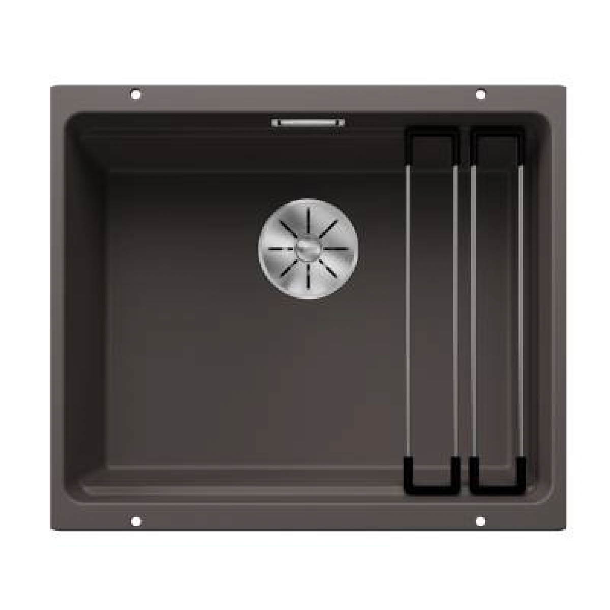 BLANCO ETAGON 500-U (527258) 花崗岩單槽鋅盤 - 火山灰、分層設計