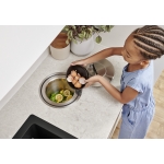 BLANCO SOLON-IF 512471 檯面式垃圾桶 - 紅點設計大獎、7公升容量與拉絲不銹鋼材質