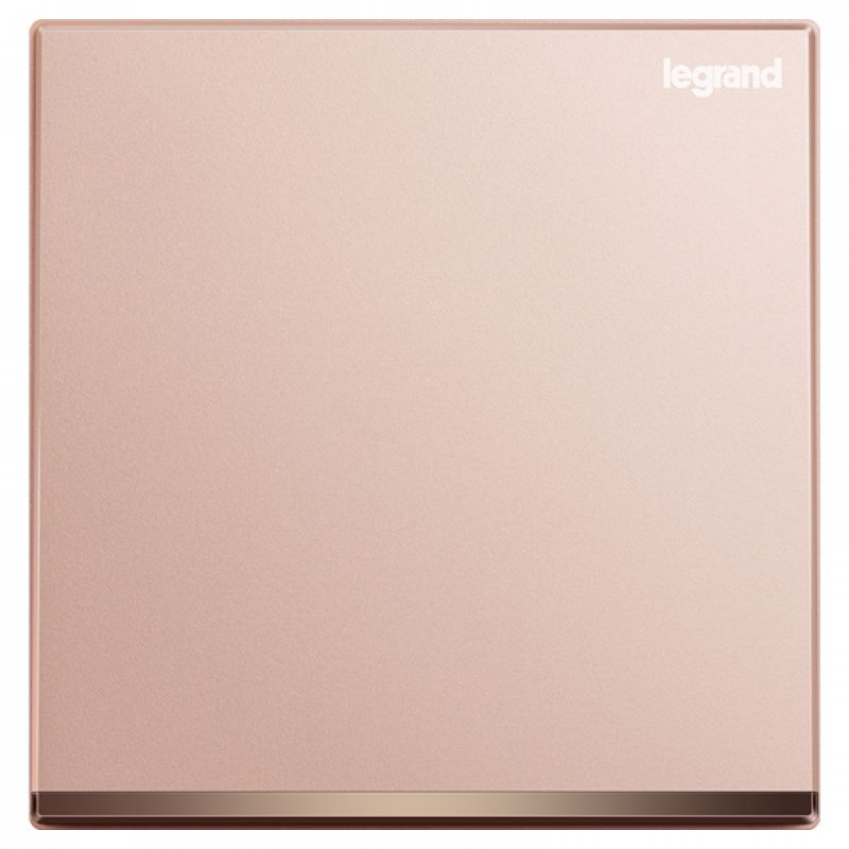 Legrand Galion 16AX 一位單控開關 帶LED燈 (櫻花粉紅+鑲電鍍邊) - 產品型號: K8/31/1/2BN-C4