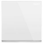 Legrand Galion K8/31/2/3BN 16AX 一位雙控開關 帶LED燈 (白色+鑲銀邊)